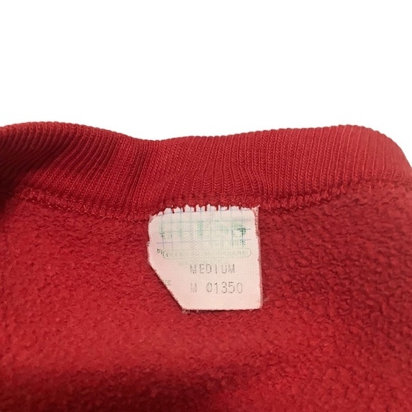 Vintage 80’s 90’s Guess Red Crewneck Sweatshirt Sz Medium - Picture 3 of 11